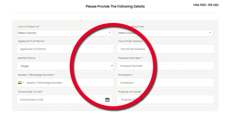 Apply Dubai Visa Step Three